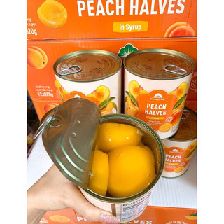 Đào lon Ngâm Đường Countree 820g