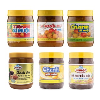 Đá me, xí muội mơ, tắc xí muội, chanh xí muội, chanh muối Tấn Lộc hũ 900g