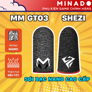 Bao Tay Chơi Game Ff Pubg Liên Quân Siêu Nhạy Giá Rẻ Cao Cấp Shezi Sợi Bạc Thuỷ Tinh S02 Găng Tay Chơi Game - Minado