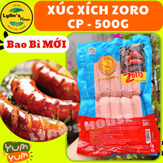 [Hỏa Tốc HCM] Xúc Xích CP ZORO 500g 10 cây, xích xích đức thơm ngon, làm từ thịt Heo, thịt Gà tươi ăn vặt An Phát Phát