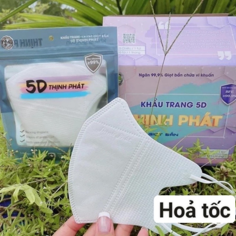 Khẩu Trang 5D Thịnh Phát Cao Cấp, Khẩu trang 5d kháng khuẩn, khẩu trang cho người lớn