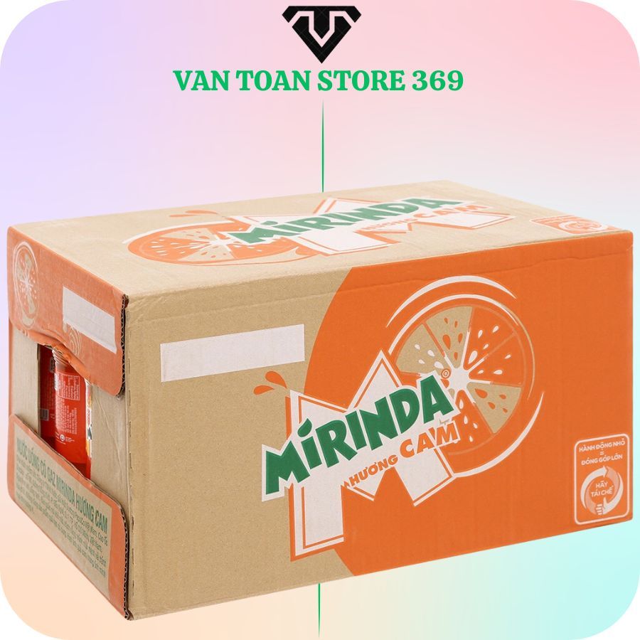 Nước ngọt có ga MIRINDA cam chai 390ml
