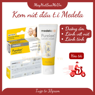[Tuýp to] Kem Medela nứt đầu ti Medela Purelan Lanolin Cream 37gram - 100% thành phần hoàn toàn tự nhiên