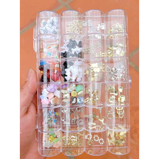 khay đựng phụ kiện nail 24ô mica