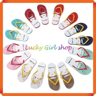 [BIG SIZE ĐẾN 42] Dép Lào nữ/ Dép Xỏ Ngón Nữ Hoạt Hình Thỏ Mèo Và Khỉ Dễ Thương Size 36-42-Hàng Việt Nam-Lucky Girl shop
