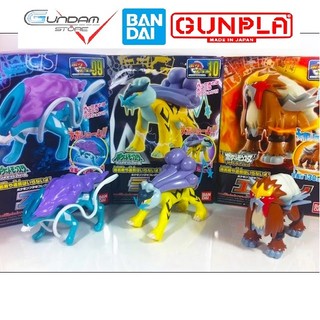 Mô hình pokemon suicune raikou entei pokepla collection quick bandai đồ chơi lắp ráp anime nhật