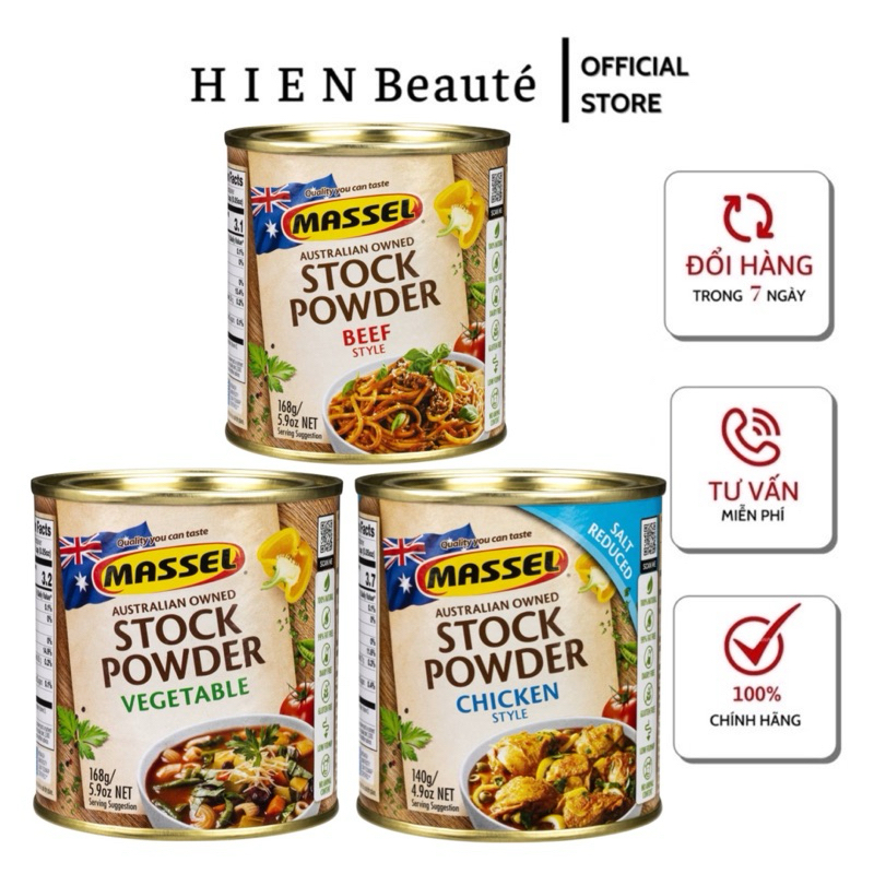 Hạt Nêm Massel Stock Powder 168g