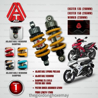 Phuộc Sau, Giảm Sóc Sau ATR Không Bình Dầu Exciter 150, Ex155 205mm - Exciter 135 200mm