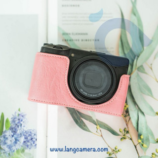 Bao da Halfcase cho Ricoh GR3 - mẫu mới vân đẹp
