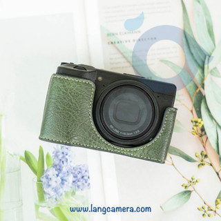 Bao da Halfcase cho Ricoh GR3 - mẫu mới vân đẹp