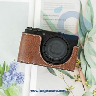 Bao da Halfcase cho Ricoh GR3 - mẫu mới vân đẹp