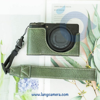 Bao da Halfcase cho Ricoh GR3 - mẫu mới vân đẹp