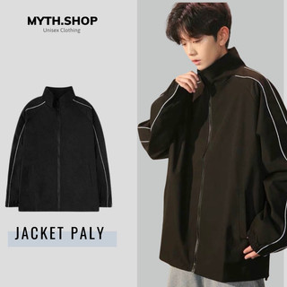 Áo Khoác Dù Viền Tay Phản Quang Form Rộng Unisex Ulzzang