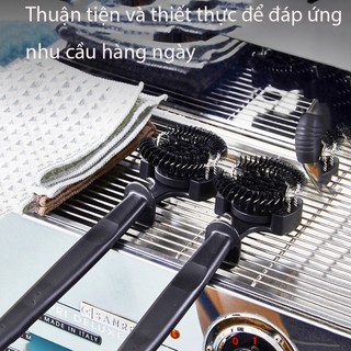 Giao hàng tận nơi | chổi vệ sinh họng máy pha cà phê 51/58mm | bàn chải làm sạch máy pha cà phê