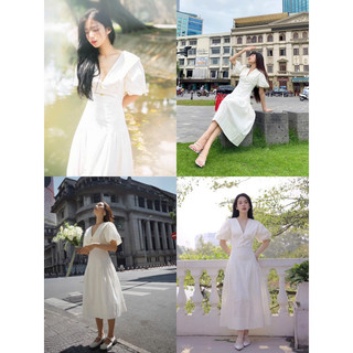 thanh lý đầm trắng