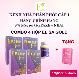 Combo 4 hộp nội tiết tố Elisa gold Date mới nhất