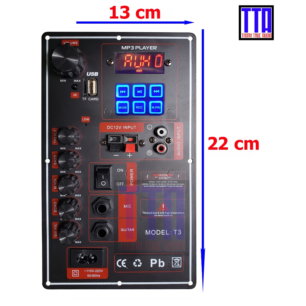 Mạch âm thanh bluetooth - bo mạch loa kéo 3 tấc đơn mini 3TD