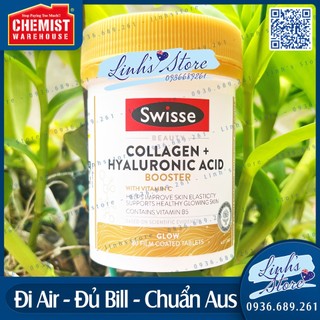 60 viên 💙 Swisse Beauty Collagen Glow 💙 Chemist Warehouse - Úc