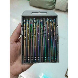Combo 10 mũi khoan đa năng 4 cạnh