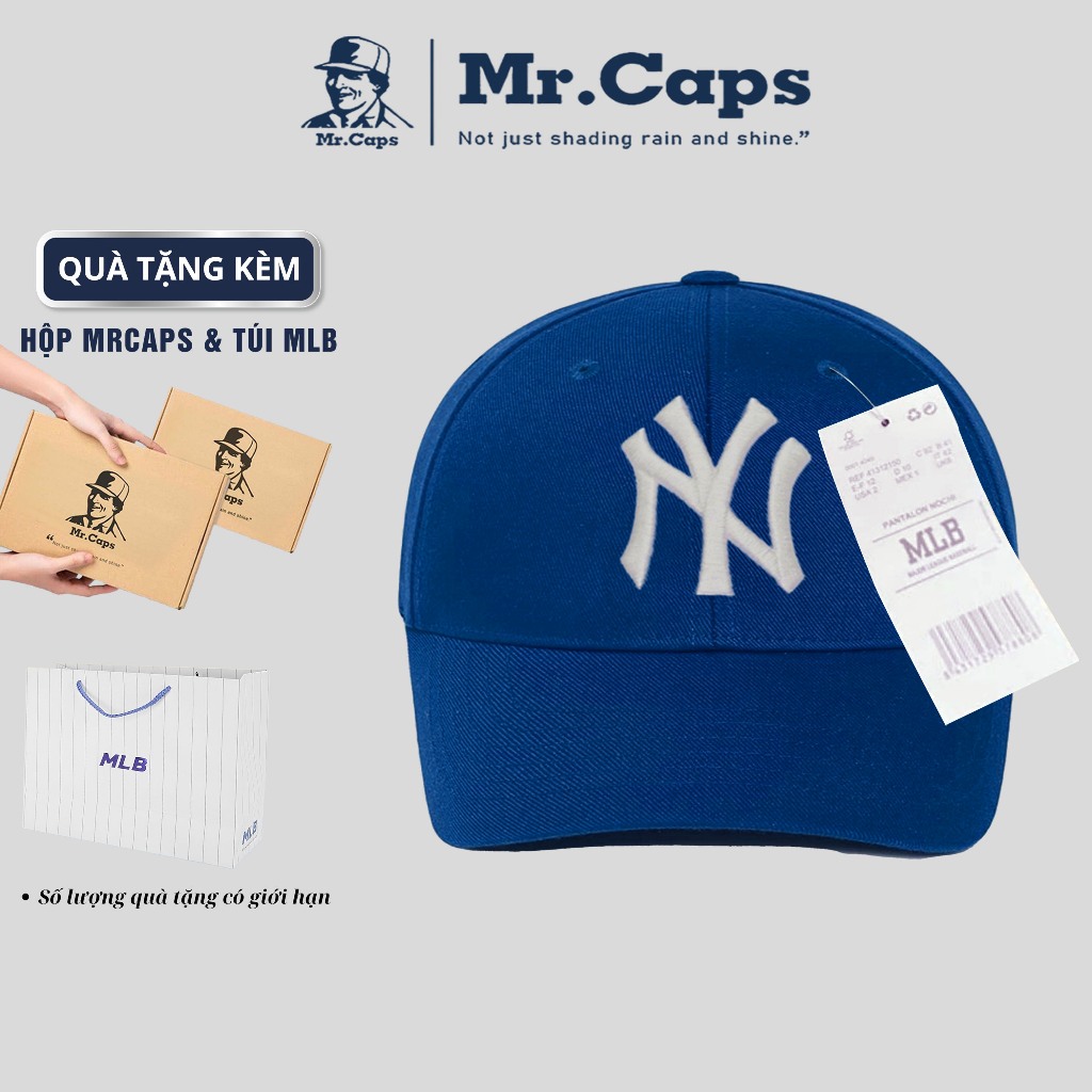 Mũ lưỡi trai MLB Full Box [Hộp + Túi] - Nón kết nam nữ thêu chữ LA thời trang cao cấp phong cách thể thao Mrcaps MLB01 | BigBuy360 - bigbuy360.vn