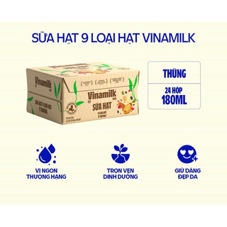  thùng 24 hộp sữa 9 loại hạt Super Nut Vinamilk ít đường180ml 