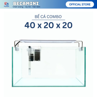 Bể cá mini COMBO ĐẦY ĐỦ dành cho nuôi cá cảnh phong thủy mini