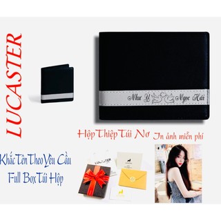 ví nam khắc tên theo yêu cầu da safiano thời trang túi ví công sở full box  hộp và túi giấy ,thiệp phù hợp làm quà
