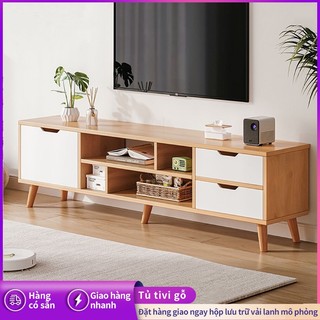 Tủ kệ Tivi đơn giản hiện đại phong cách Bắc Âu đồ nội thất cỡ nhỏ phòng khách