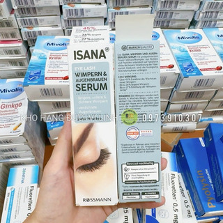 (Mẫu mới 2024) Serum Isana eye lash dưỡng mi và làm dài mi của Đức