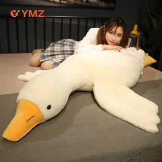 Thú nhồi bông YMZ Gối ôm hình con vịt trắng cỡ lớn chất bông mềm mại thoáng khí