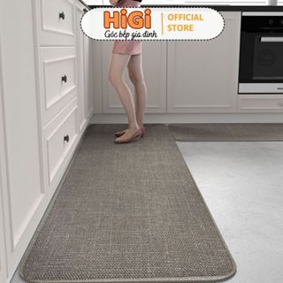 Thảm Nhà Bếp Dài Trải Sàn Lau Chân Siêu Thấm Hút Đế Cao Su Chống Trơn Trượt Bo Viền Cao Cấp HiGi