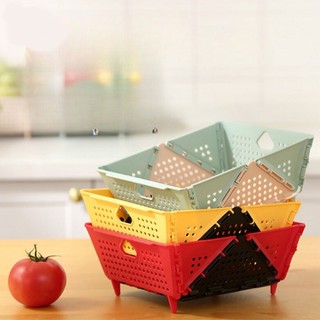 Giỏ nhựa mini gấp gọn,rổ gấp gọn đa năng đựng rau củ quả tiện lợi thiết kế chắc chắn giúp ráo nước