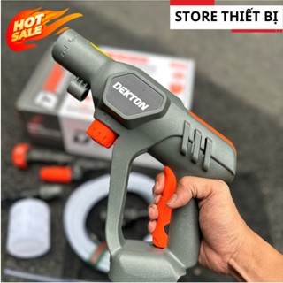 Máy Xịt Rửa Xe Dùng Pin 21V Nhỏ Gọn DEKTON M21-SRX775CP Lưu Ý Có 2 Phân Loại Kèm Bộ Xịt Điều Hòa