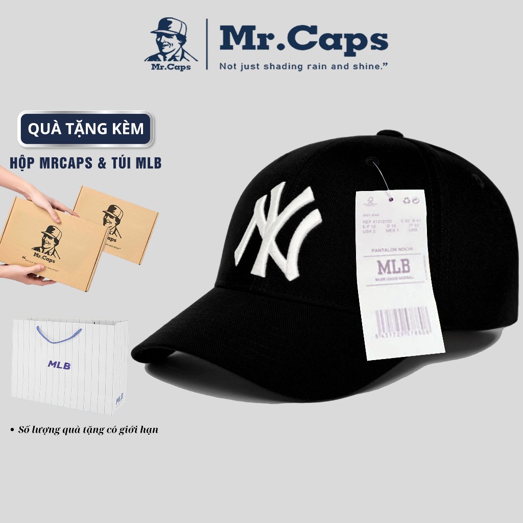 Mũ lưỡi trai LA Full Box [Hộp + Túi] - Nón kết MLB kaki phong cách thời trang thể thao cho cả nam và nữ Mrcaps MLB01 | BigBuy360 - bigbuy360.vn