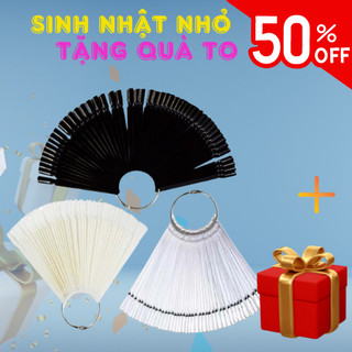 Móng que mẫu - móng tập sơn, tập vẽ bịch 50que, đầu vuông CHANH NAIL
