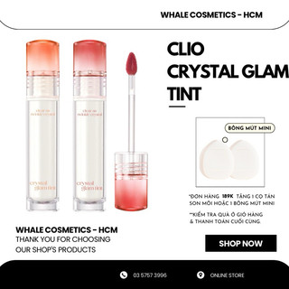 Son tint bóng clio crystal glam tint