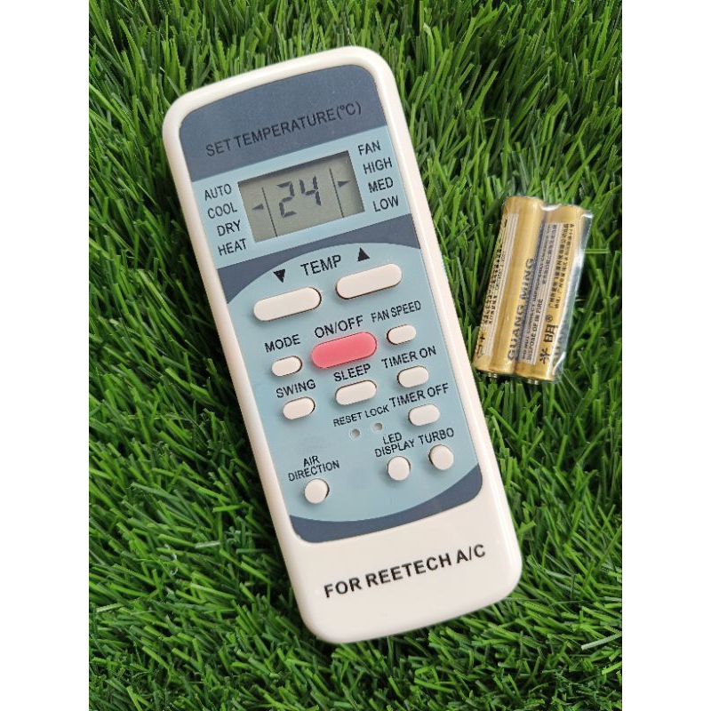 REMOTE MÁY LẠNH REETECH NÚT HỒNG (Mua giống remote đang dùng)