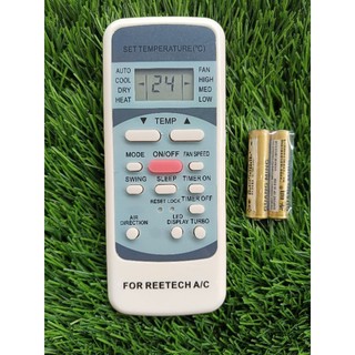 REMOTE MÁY LẠNH REETECH NÚT HỒNG (Mua giống remote đang dùng)