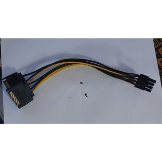 Cáp chuyển và chia nguồn 2 đầu sata sang 8 pin 6+2