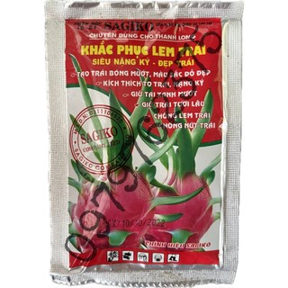Phân Bón Chuyên Thanh Long - Khắc Phục Lem Trái - Siêu Nặng Kí - Chính Hiệu Sagiko - Gói 50g