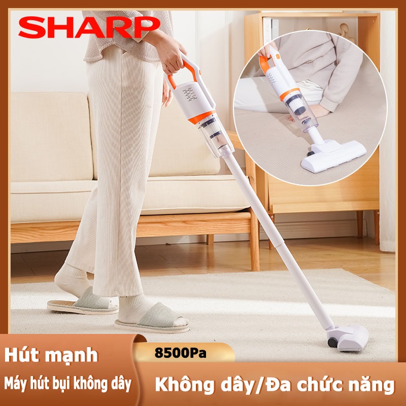 Sharp Máy hút bụi mini cầm tay lực hút siêu mạnh