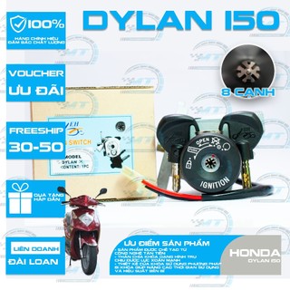 Ổ khóa xe Dylan 150 xe nhập chìa 8 cạnh - EH