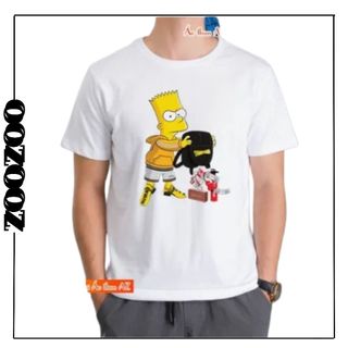 Áo thun Bart Simpson💖 Freeship💖 Áo phông cao cấp nam nữ  trắng đen tay ngắn cổ tròn hình in phối