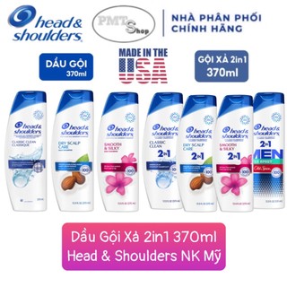 (NK Mỹ) Dầu Gội / Gội Xả 2in1 Head & Shoulders Đủ Loại 370ml Made in USA