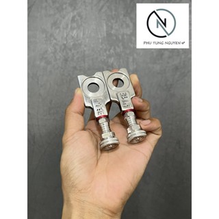 Pát tăng sên Inox 304 VÀ 2 ốc Nòng tăng Inox 304 gắn cho xe Wave Dream (1 cặp)