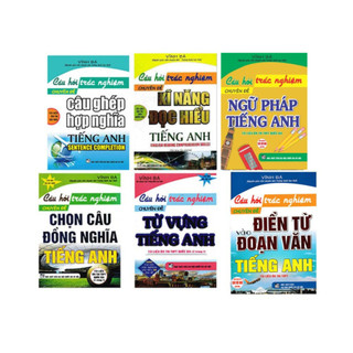 Sách Combo Câu Hỏi Trắc Nghiệm Tiếng Anh - Vĩnh Bá (Bộ 6 Cuốn)
