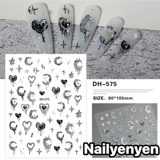 sticker bướm metan dán trang trí móng