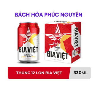 Bia việt thùng 12 lon 330ml mẫu mới