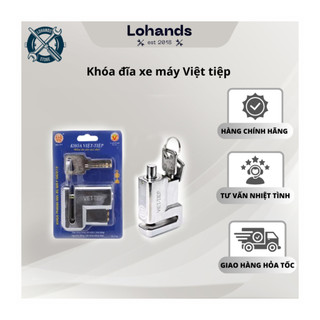 Khóa phanh đĩa xe máy số xe ga Việt tiệp chắc chắn dễ sử dụng Lohandstore