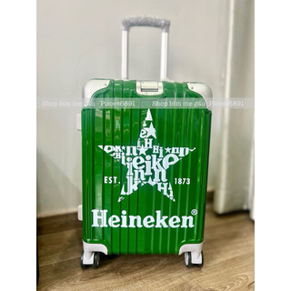 Vali Heineken viền nhôm cao cấp size 20 inches